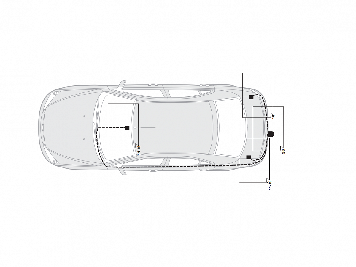 Электрика фаркопа Hak-System (7 pin) для Ford Mondeo 2000-2007 16060501 в 