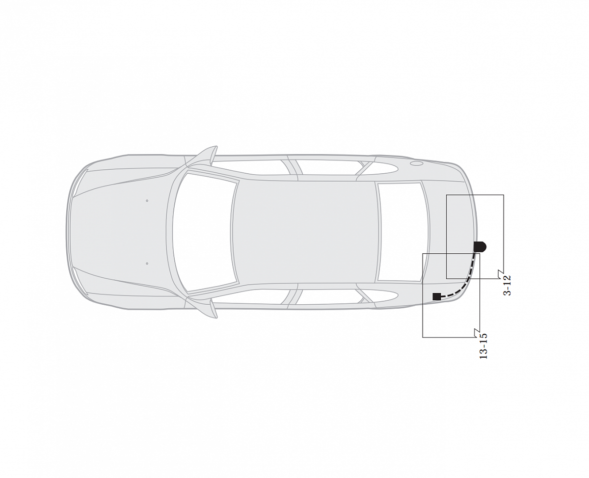 Электрика фаркопа Hak-System (7 pin) для Opel Signum 2003-2008 12150003 в 