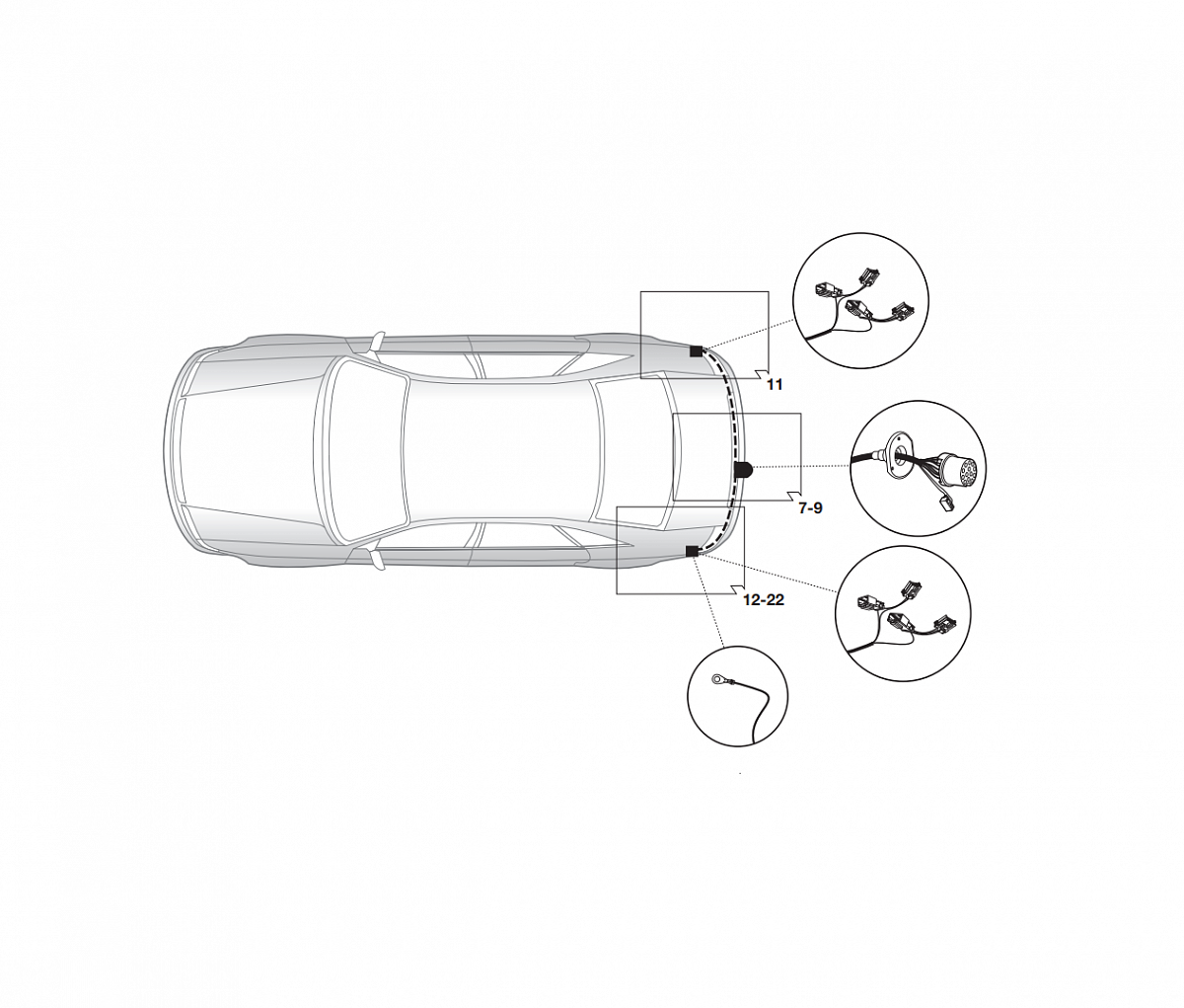 Электрика фаркопа Hak-System (13 pin) для Mazda 3 2003-2009 26120510 в 