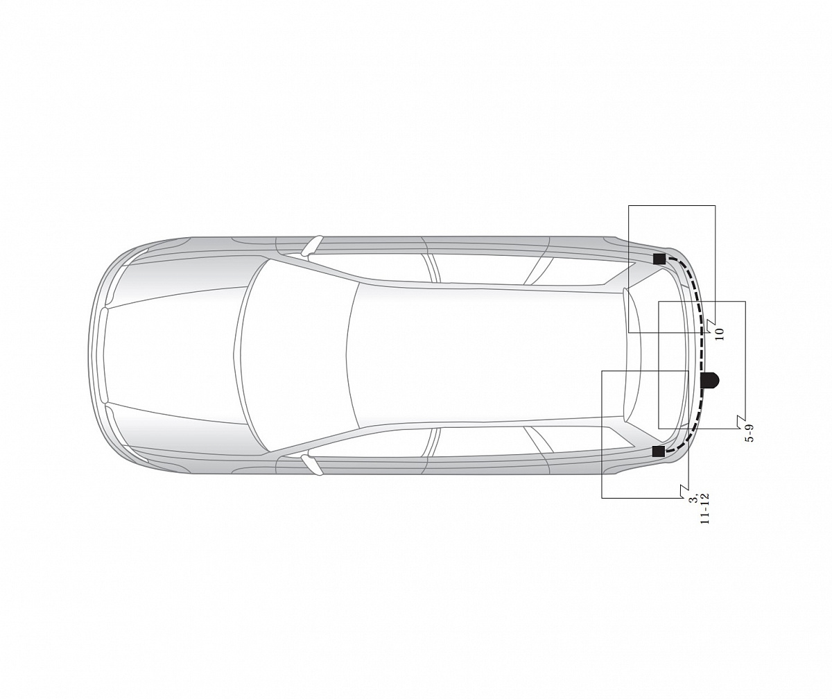 Электрика фаркопа Hak-System (13 pin) для Toyota Corolla 2002-2007 26250513 в 