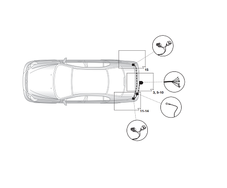 Электрика фаркопа Hak-System (7 pin) для Chevrolet Epica 2006-2013 16290511 в 