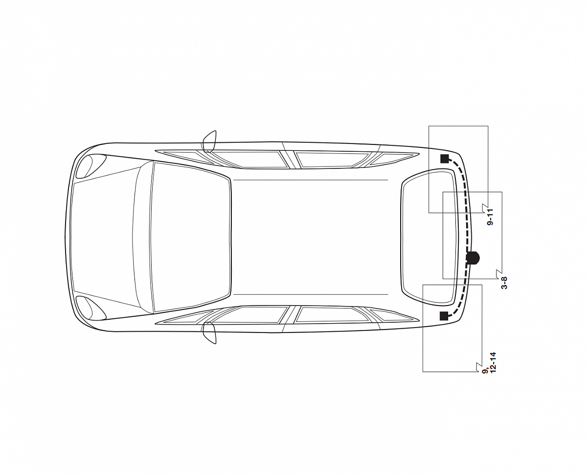 Электрика фаркопа Hak-System (13 pin) для Renault Grand Scenic 2004-2009 26180511 в 