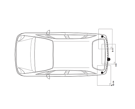 Электрика фаркопа Hak-System (13 pin) для Renault Grand Scenic 2004-2009 26180511 в 