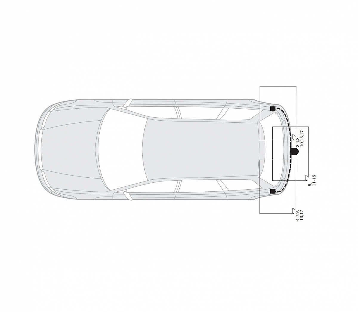 Электрика фаркопа Hak-System (7 pin) для Subaru Forester 2002-2008 16230001 в 