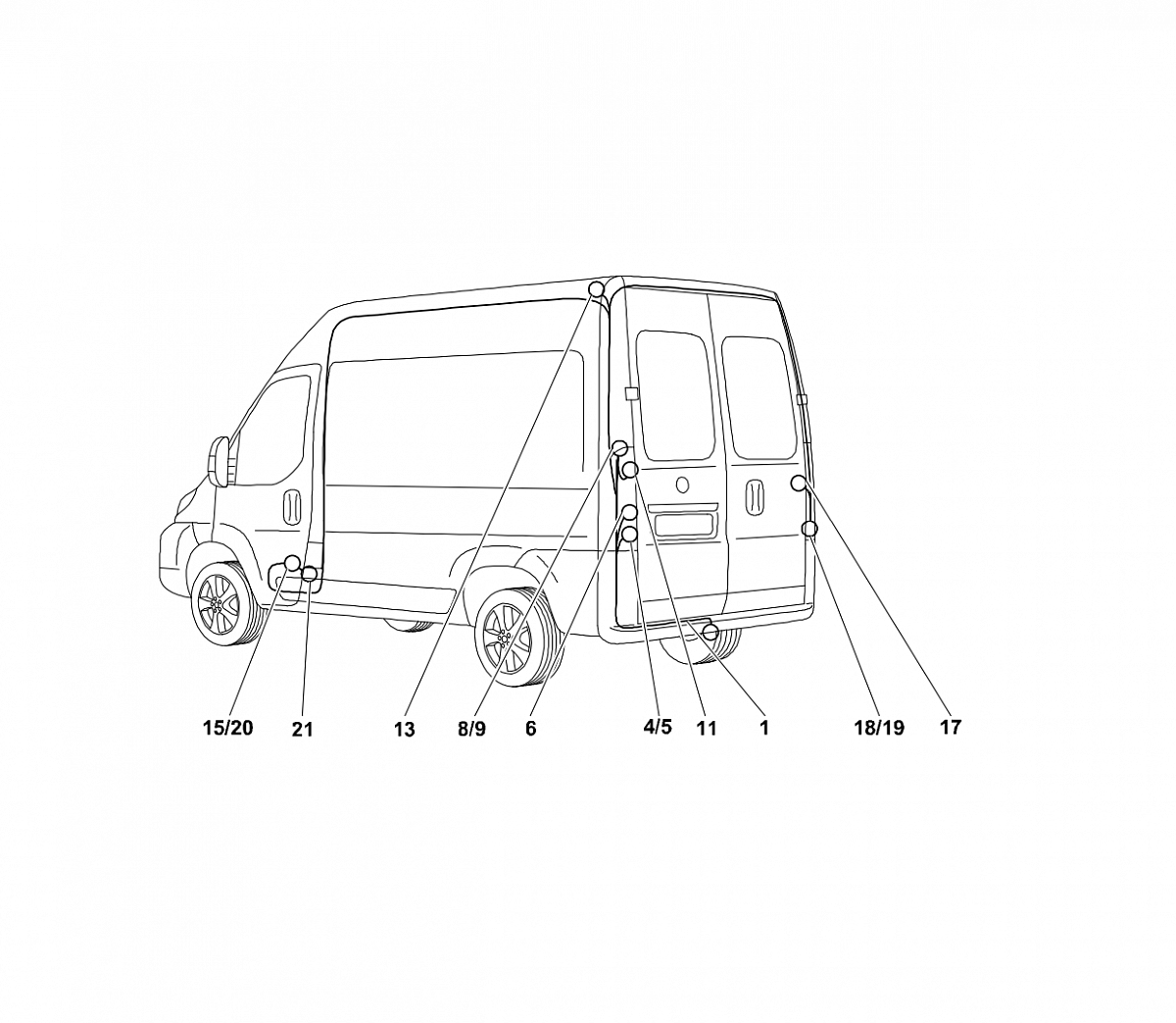 Электрика фаркопа Westfalia (7 pin) для Fiat Ducato 2006- 306271300107 в 