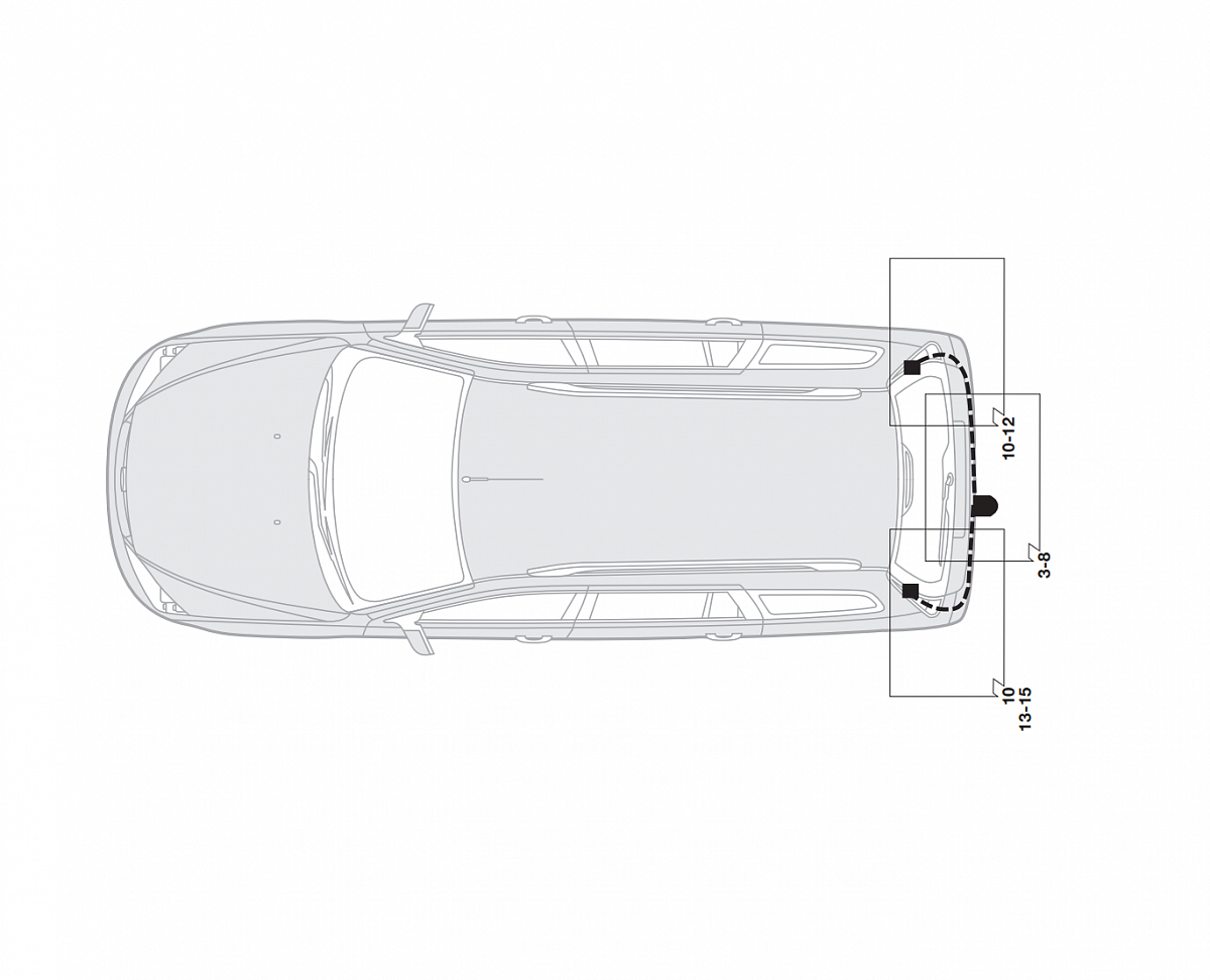 Электрика фаркопа Hak-System (7 pin) для Renault Megane 2003-2009 16180509 в 