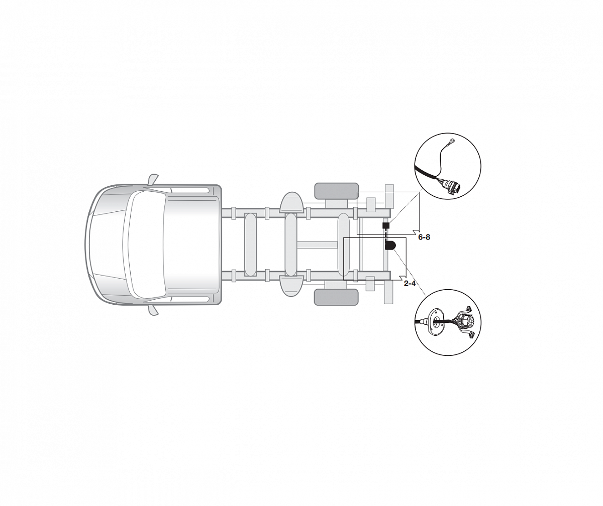 Электрика фаркопа Hak-System (7 pin) для Opel Movano 2003-2010 12500518 в 