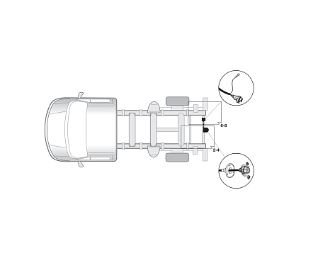 Электрика фаркопа Hak-System (7 pin) для Opel Movano 2003-2010 12500518 в 