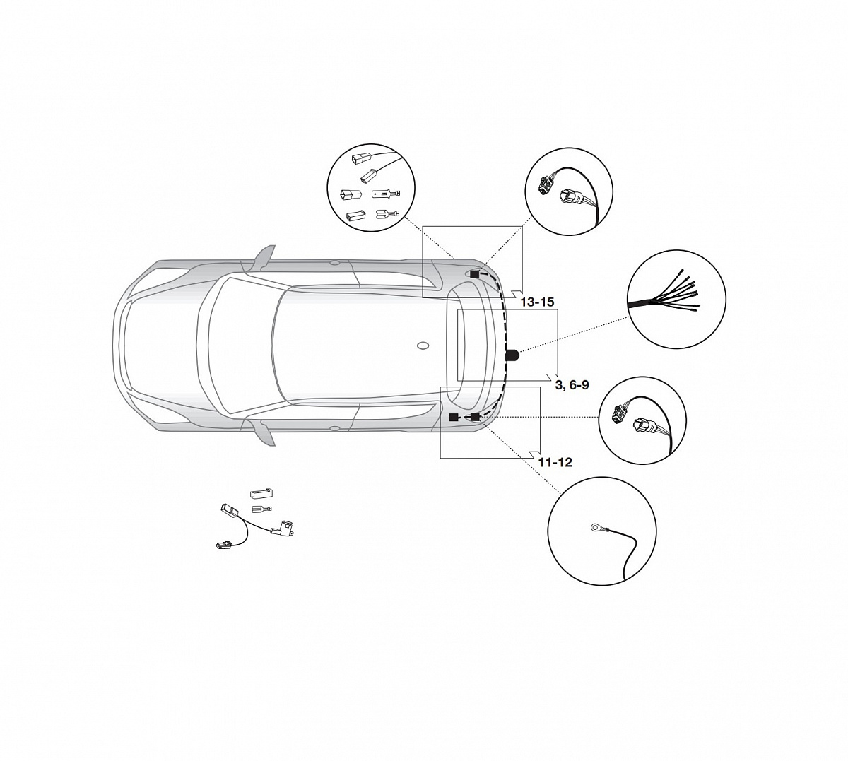 Электрика фаркопа Hak-System (7 pin) для Suzuki Swift 2010-2017 16240516 в 