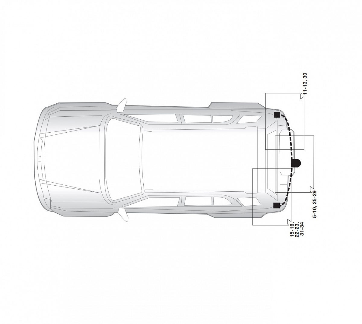 Электрика фаркопа Hak-System (7 pin) для Suzuki Grand Vitara 2005-2015 16240510 в 