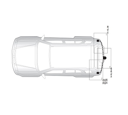 Электрика фаркопа Hak-System (7 pin) для Suzuki Grand Vitara 2005-2015 16240510 в 