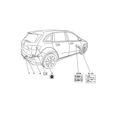 Электрика фаркопа Westfalia (13 pin) для Mercedes B-class 2018- 313215300113 в 