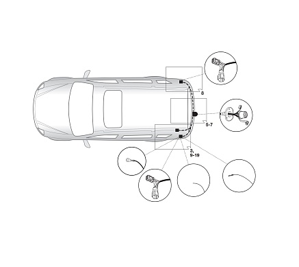 Электрика фаркопа Hak-System (13 pin) для Ssang Yong Rexton 2002-2006 26320500 в 