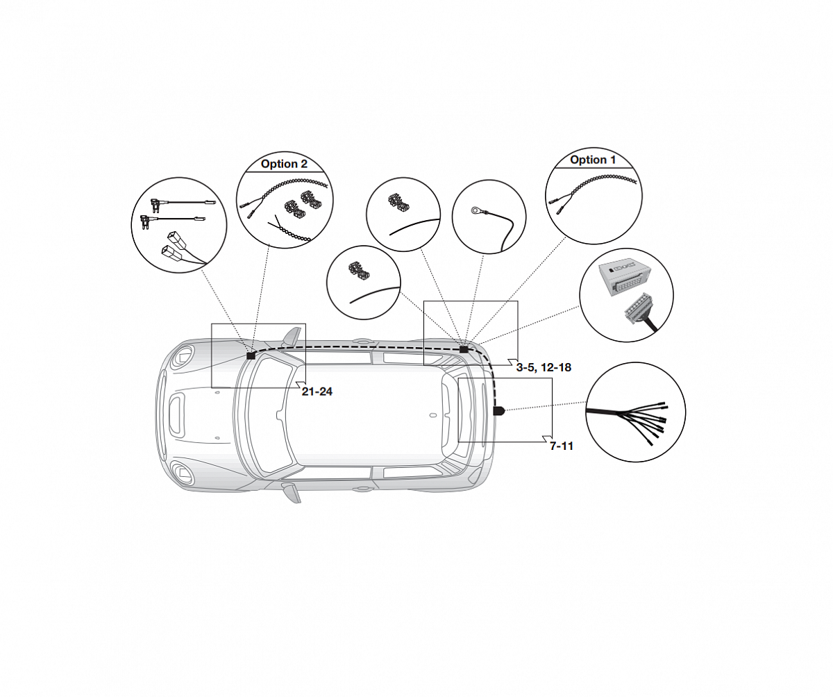 Электрика фаркопа Brink (7 pin) для Mini Clubman 2015- 703473 в 