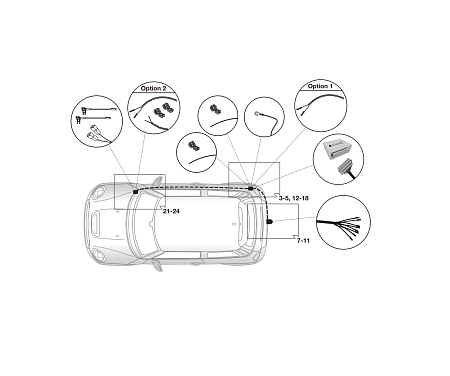 Электрика фаркопа Brink (7 pin) для Mini Clubman 2015- 703473 в 