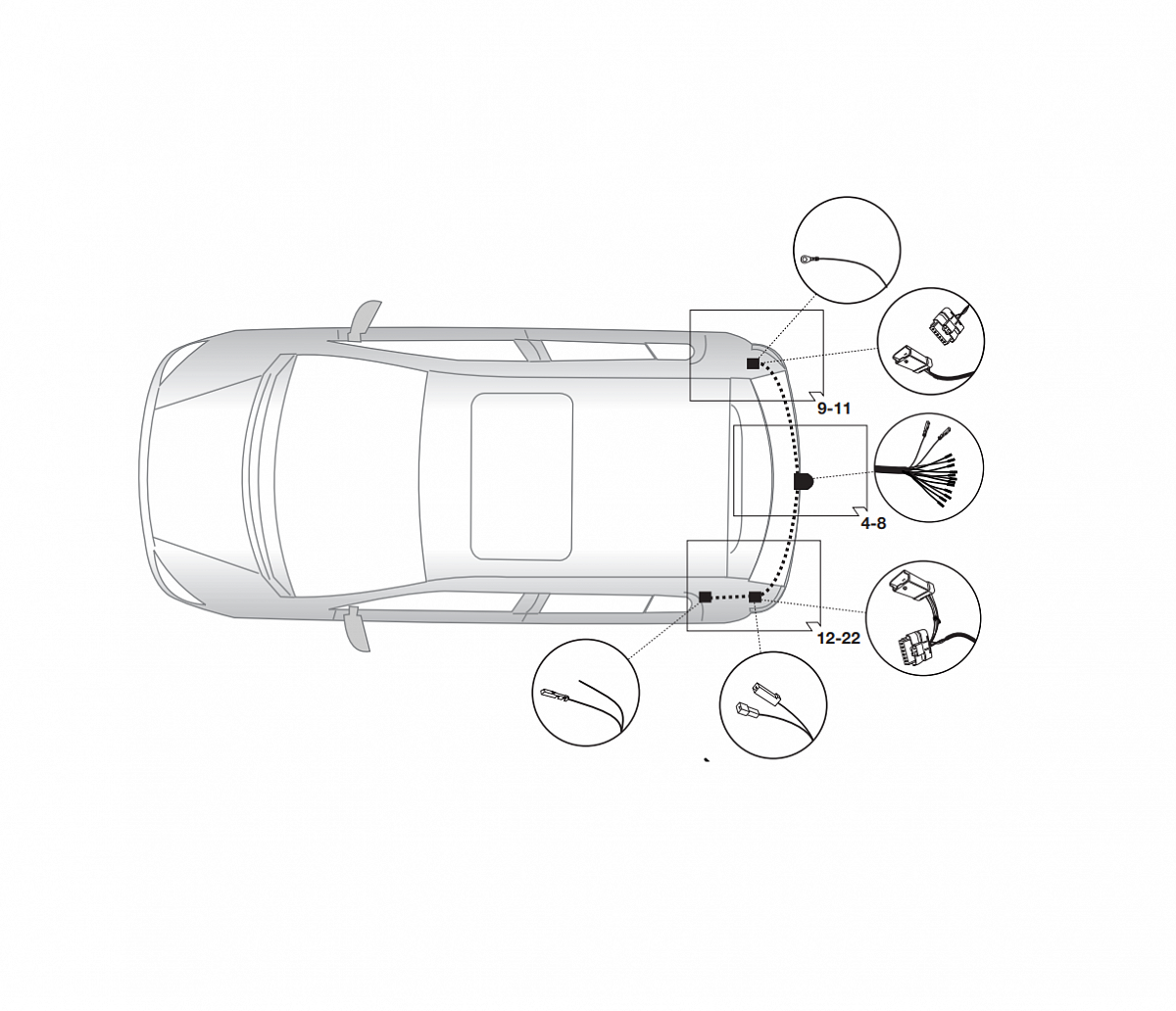 Электрика фаркопа Hak-System (13 pin) для Renault Clio 2005-2013 26180520 в 