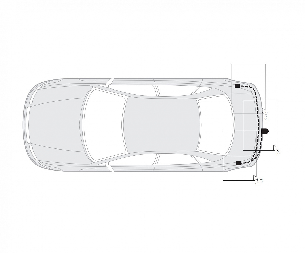 Электрика фаркопа Hak-System (7 pin) для Volkswagen Passat B5 2000-2005 16270509 в 