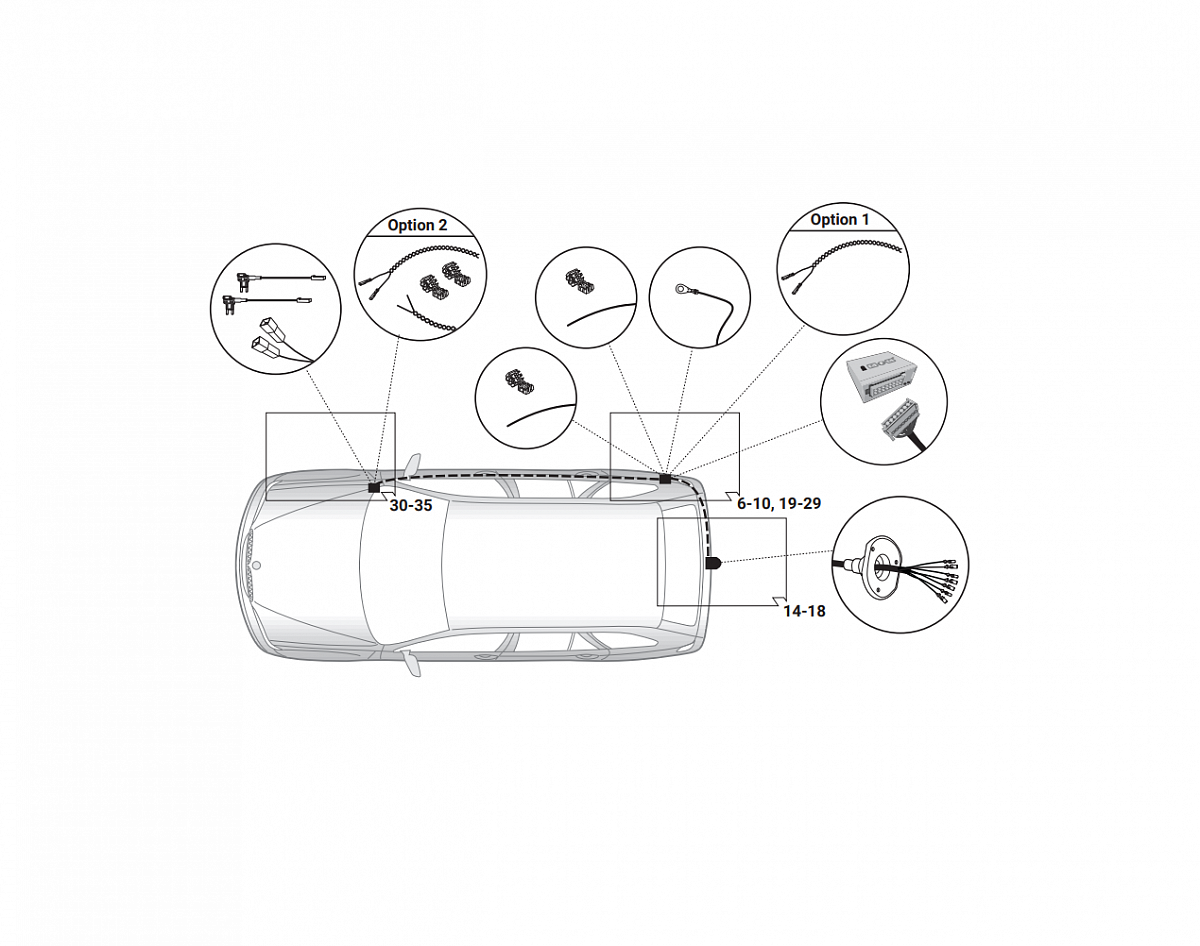 Электрика фаркопа Hak-System (7 pin) для Mini Countryman 2017- 12500605 в 