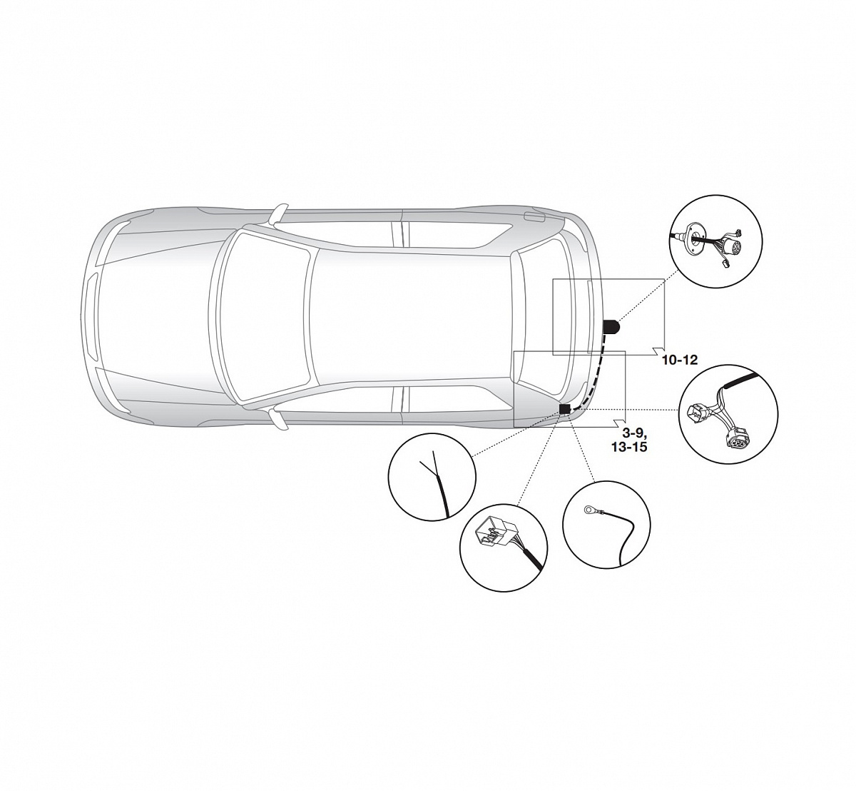 Электрика фаркопа Hak-System (13 pin) для Subaru Forester 2008-2013 26230510 в 