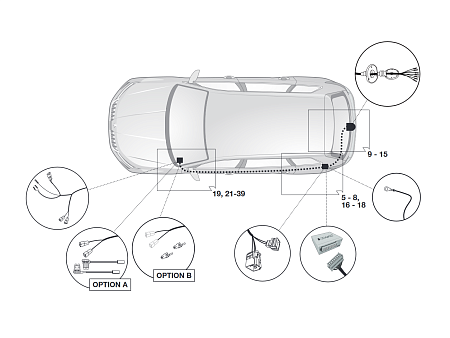 Электрика фаркопа Hak-System (7 pin) для Skoda Kodiaq 2017- 12500601 в 