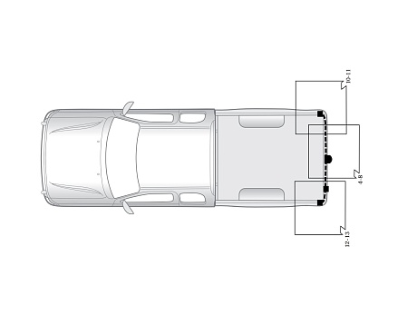 Электрика фаркопа Hak-System (7 pin) для Toyota Hilux 1997-2005 16250508 в 