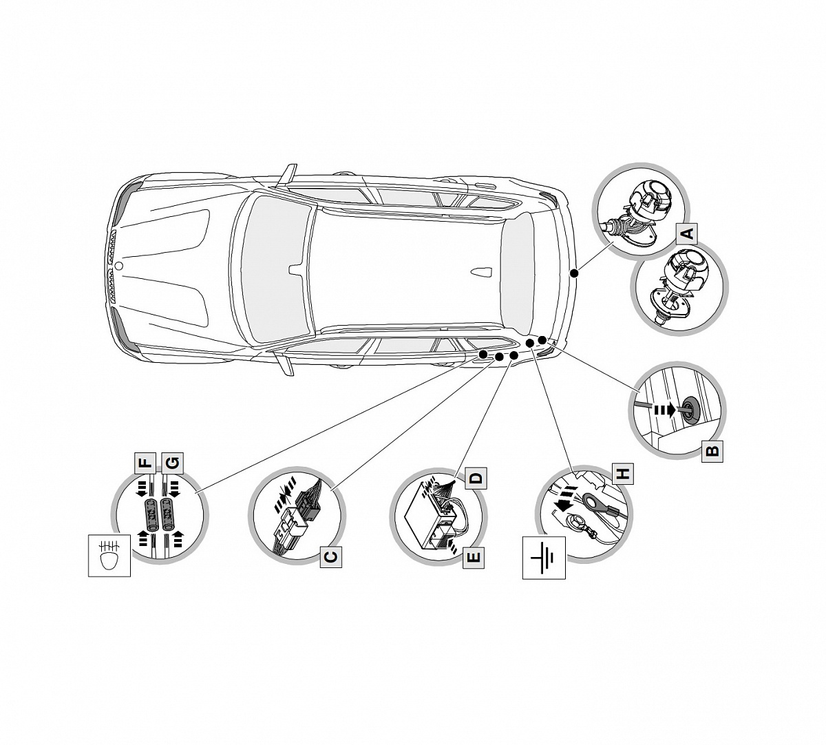 Электрика фаркопа Brink (7 pin) для Toyota RAV4 2019- 754203 в 