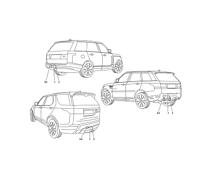 Электрика фаркопа Westfalia (13 pin) для Land Rover Range Rover Sport 2013- 323107300113 в 