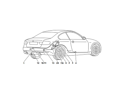 Электрика фаркопа Westfalia (13 pin) для BMW 4 серия 2013- 303352300113 в 