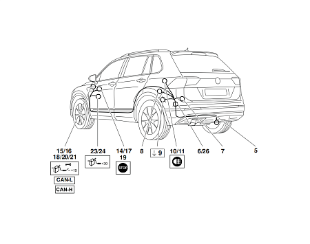 Электрика фаркопа Westfalia (7 pin) для Seat Ateca 2016- 321863300107 в 