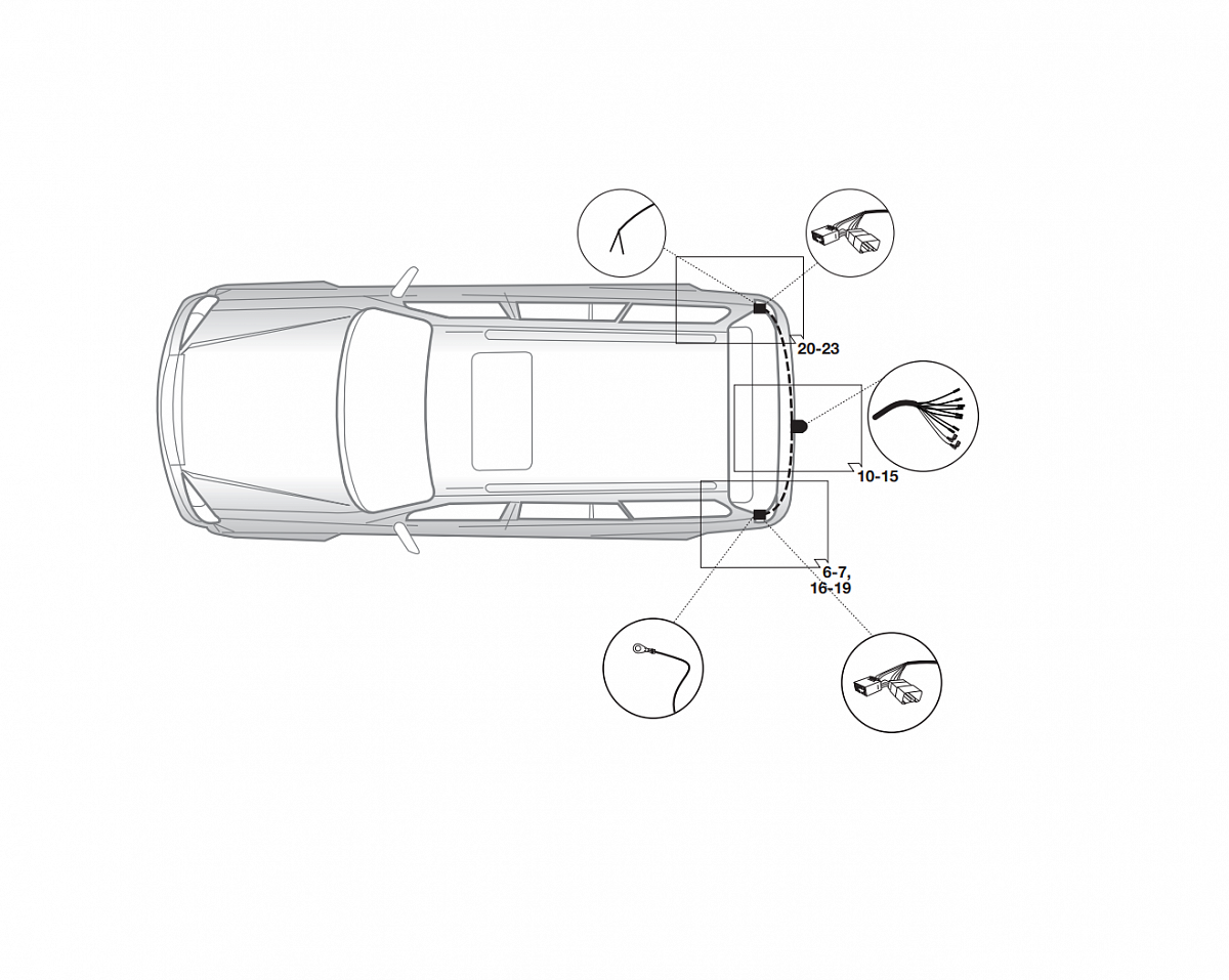 Электрика фаркопа Hak-System (7 pin) для Opel Antara 2006-2011 16500522 в 