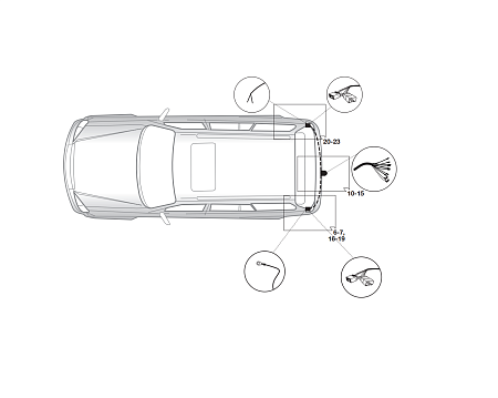 Электрика фаркопа Hak-System (7 pin) для Opel Antara 2006-2011 16500522 в 