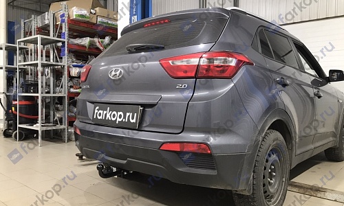 Установили фаркоп Лидер Плюс для Hyundai Creta 2021 г.в.