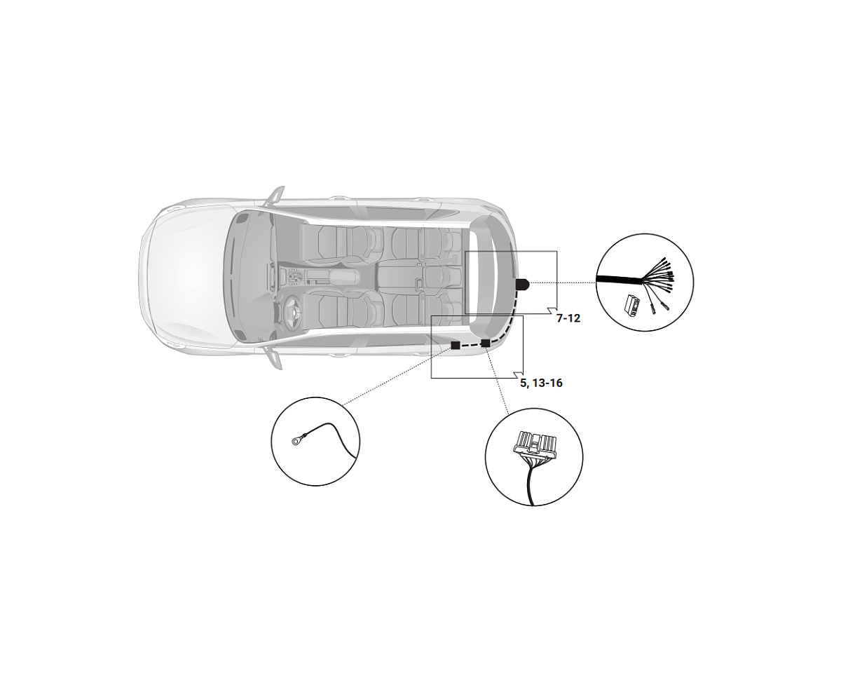 Электрика фаркопа Hak-System (13 pin) для Kia ProCeed 2018- 26100574 в 