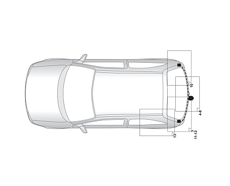 Электрика фаркопа Hak-System (7 pin) для Opel Corsa 2000-2006 16150508 в 