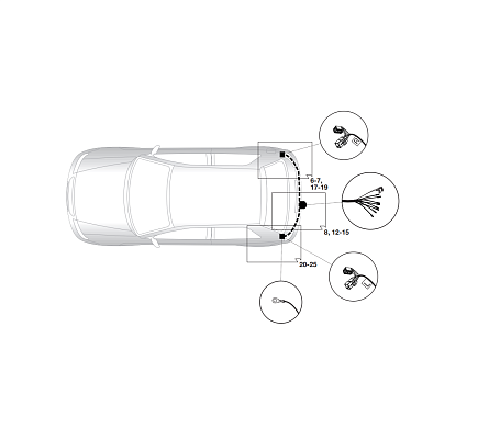 Электрика фаркопа Hak-System (7 pin) для Suzuki Celerio 2014- 16500526 в 