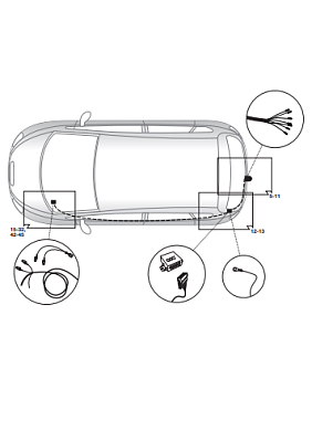 Электрика фаркопа Hak-System (7 pin) для Seat Toledo 2004-2009 12500559 в 