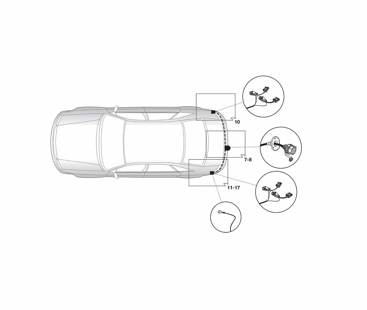 Электрика фаркопа Brink (7 pin) для Mazda CX5 2012-2015 724541 в 