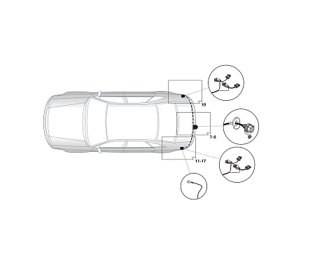 Электрика фаркопа Brink (7 pin) для Mazda CX5 2012-2015 724541 в 