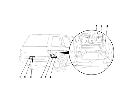 Электрика фаркопа Westfalia (13 pin) для Land Rover Range Rover 2002-2009 323064300113 в 