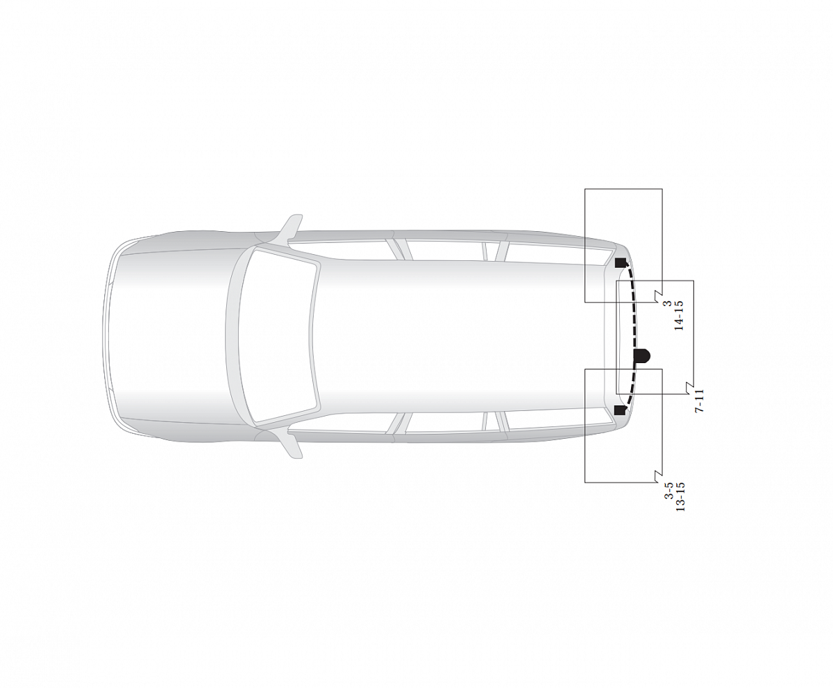 Электрика фаркопа Hak-System (7 pin) для Peugeot 307 2002-2005 16160500 в 