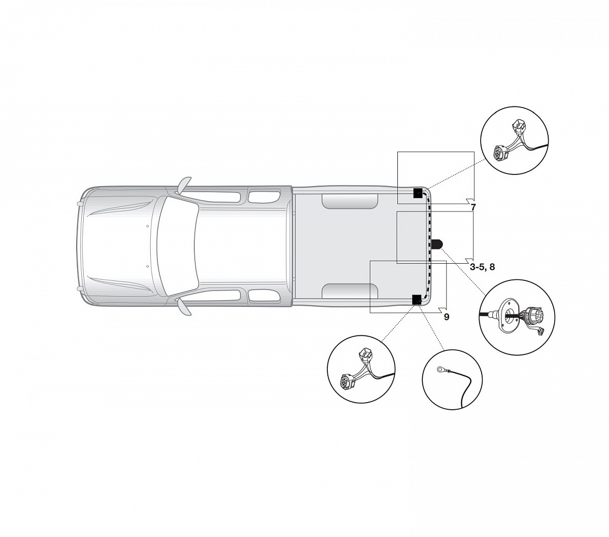 Электрика фаркопа Hak-System (7 pin) для Toyota Hilux 2010-2016 16250518 в 