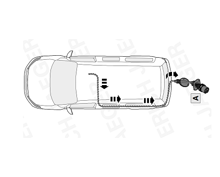 Электрика фаркопа Brink (13 pin) для Volkswagen Transporter T6.1 2019- 747406 в 