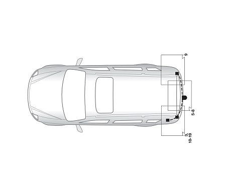 Электрика фаркопа Hak-System (13 pin) для Ssang Yong Kyron 2005-2015 26320503 в 