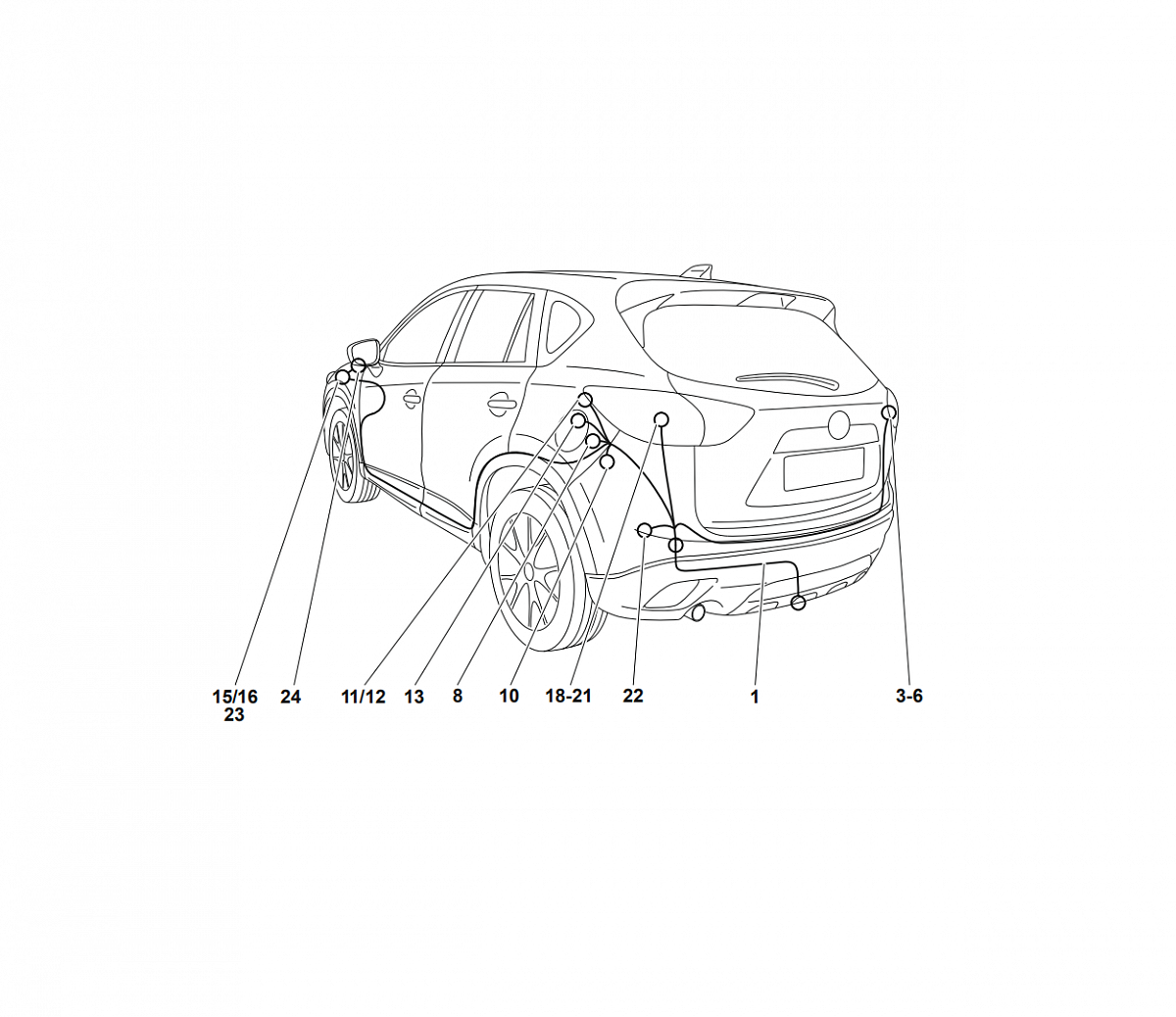 Электрика фаркопа Westfalia (13 pin) для Mazda CX-5 2012-2017 343056300113 в 