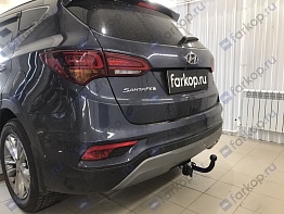 Установили фаркоп Лидер Плюс для Hyundai Santa Fe 2015-2018 г.в.