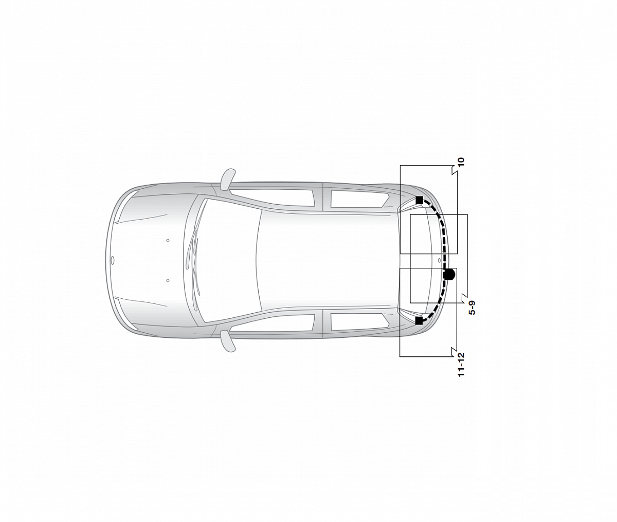 Электрика фаркопа Hak-System (7 pin) для Mitsubishi Colt 2004-2008 16130503 в 