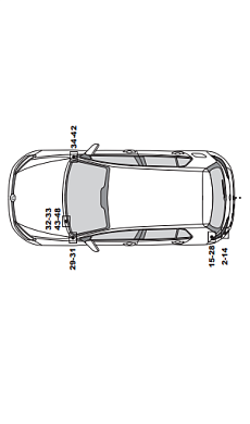 Электрика фаркопа RamredAC (7-полюсная) VW Golf VII 2013- для авто с подготовкой 425007-T в 