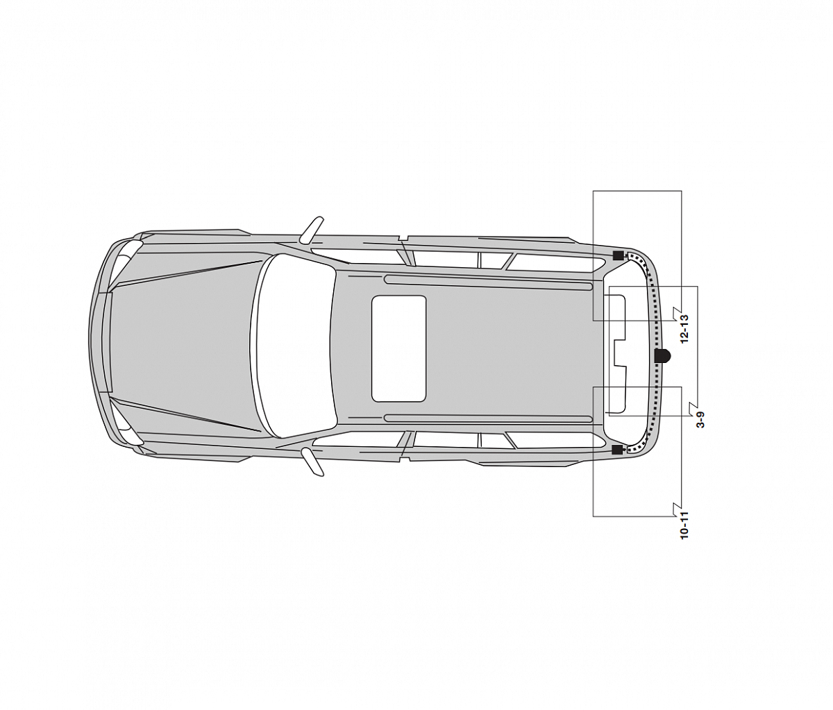 Электрика фаркопа Hak-System (13 pin) для Nissan X-Trail T30 2001-2007 26140502 в 