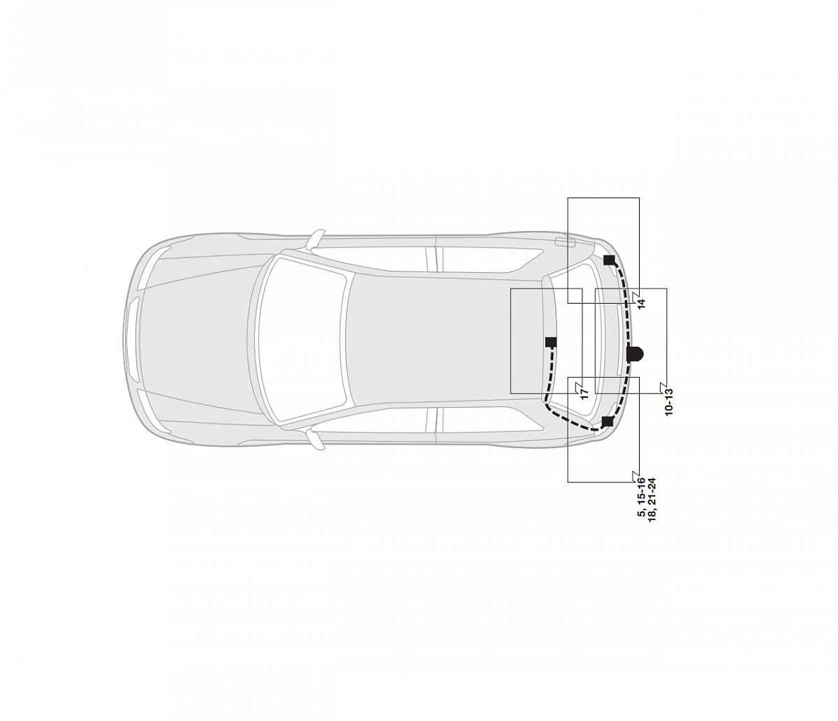 Электрика фаркопа Hak-System (13 pin) для Mazda 2 2003-2007 26120504 в 