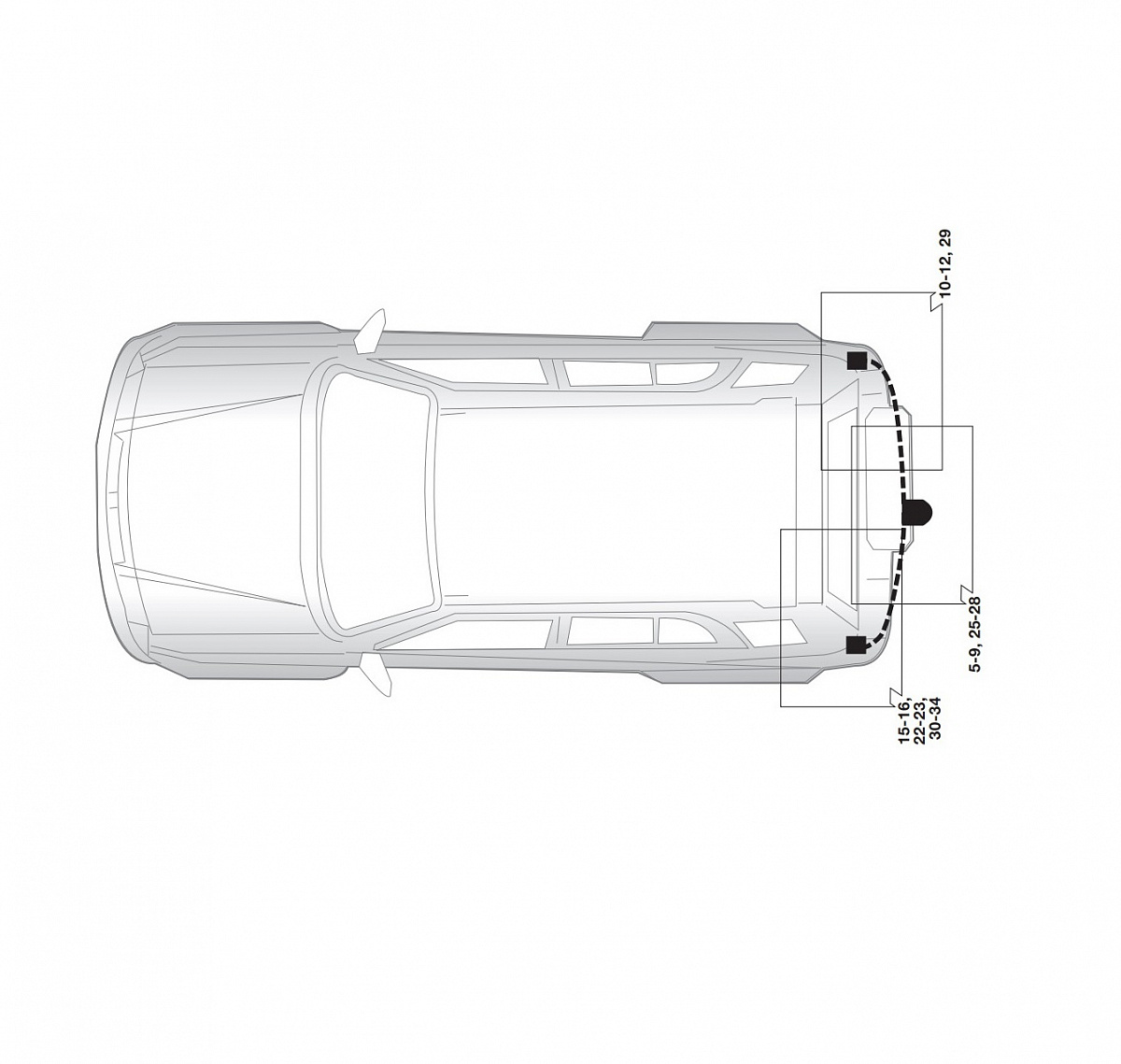 Электрика фаркопа Hak-System (13 pin) для Suzuki Grand Vitara 2005-2015 26240510 в 